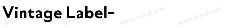 Vintage Label字体转换
